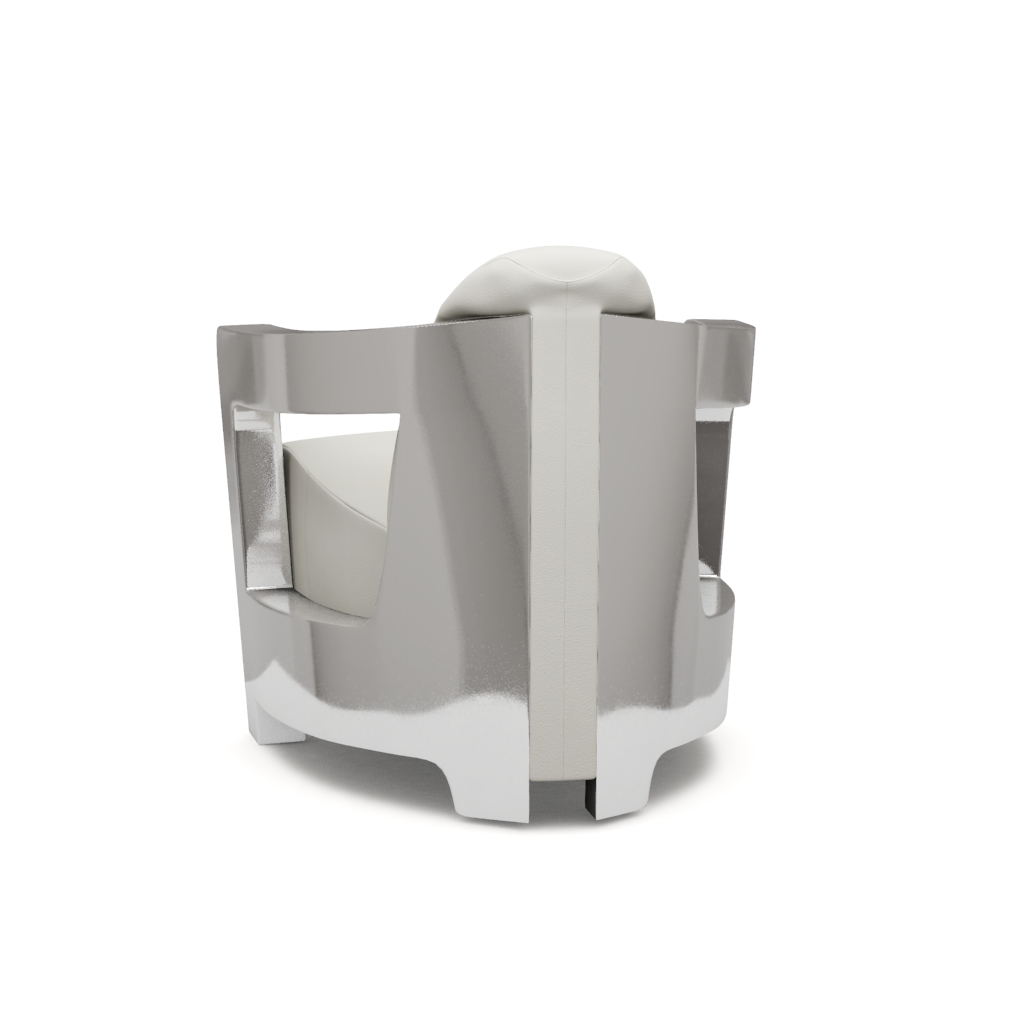 Aviator II White Leather Accent Chair | El Dorado Furniture Aviator II White Leather Accent Chair | El Dorado Furniture