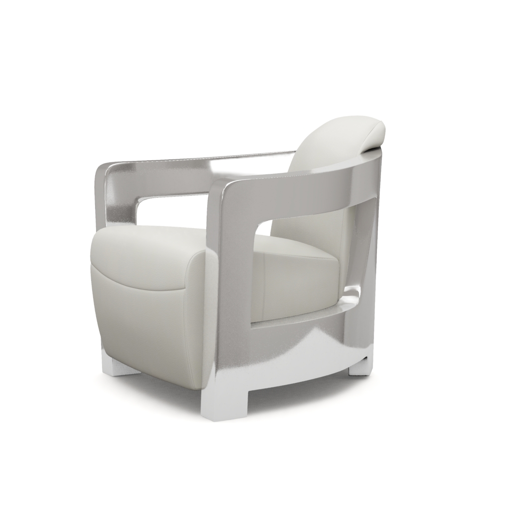 Aviator II White Leather Accent Chair | El Dorado Furniture Aviator II White Leather Accent Chair | El Dorado Furniture