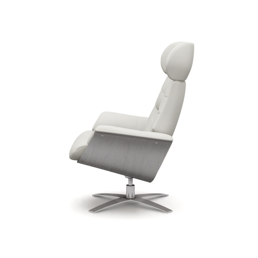【全商品オープニング価格 特別価格】 | Chair Accent Leather White Pure Enzo El Furniture Dorado その他