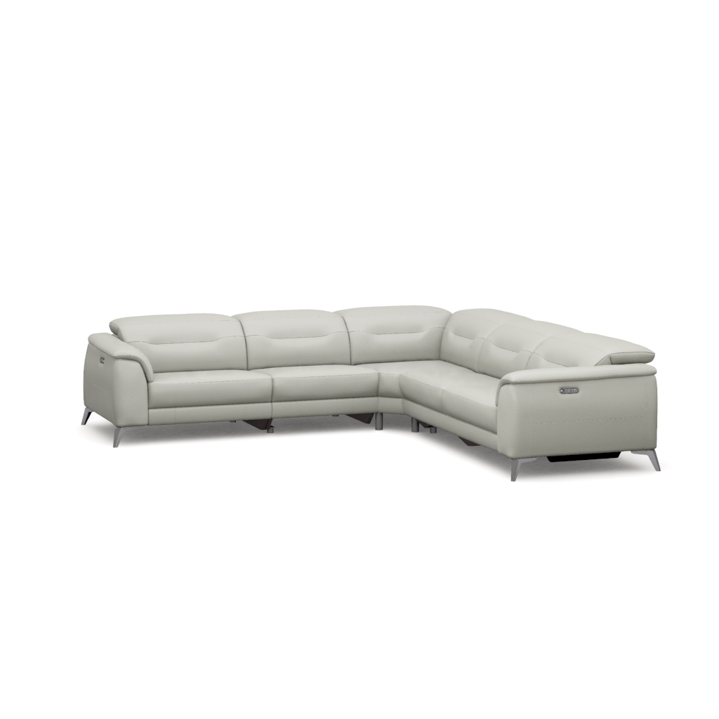 Redland leather shop power reclining sectional